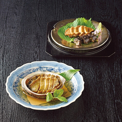 ＜日本のおいしいお料理＞天然あわびの中華料理 2種